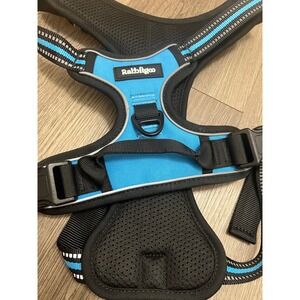 Rabbitgoo Dog Harness No Pull Adjustable Reflective Blue Large Pet Vest Handle